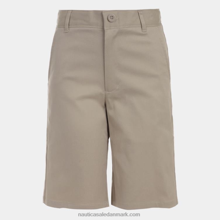 drenges flad front stretch talje kort (8-18) mørkebrun lyng Nautica PZ4T1303