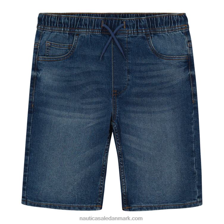 pull-on denimshorts til små drenge (4-7) horisont blå Nautica PZ4T1207