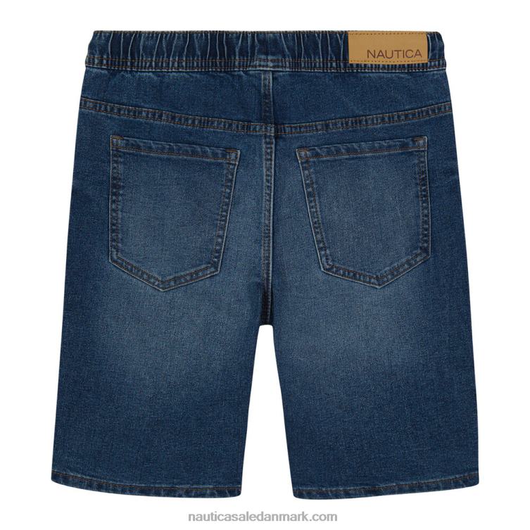 pull-on denimshorts til små drenge (4-7) horisont blå Nautica PZ4T1207