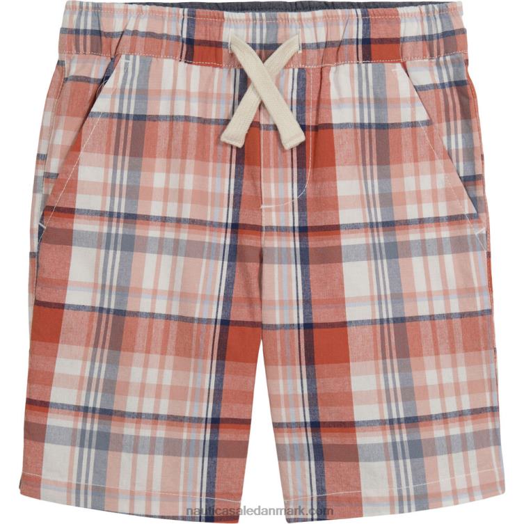 små drenge plaid pull-on short (2t-4t) lyserødt ler Nautica PZ4T1109