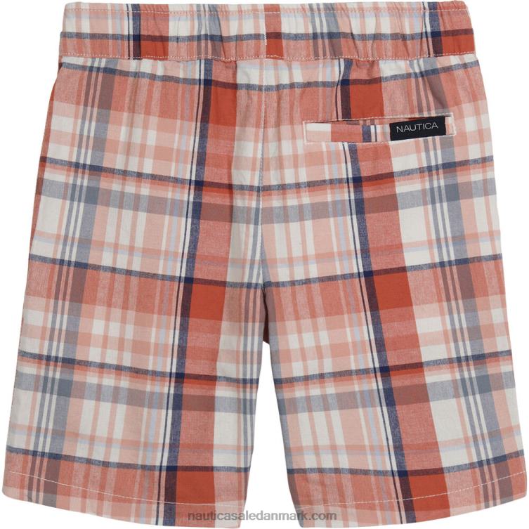 små drenge plaid pull-on short (2t-4t) lyserødt ler Nautica PZ4T1109