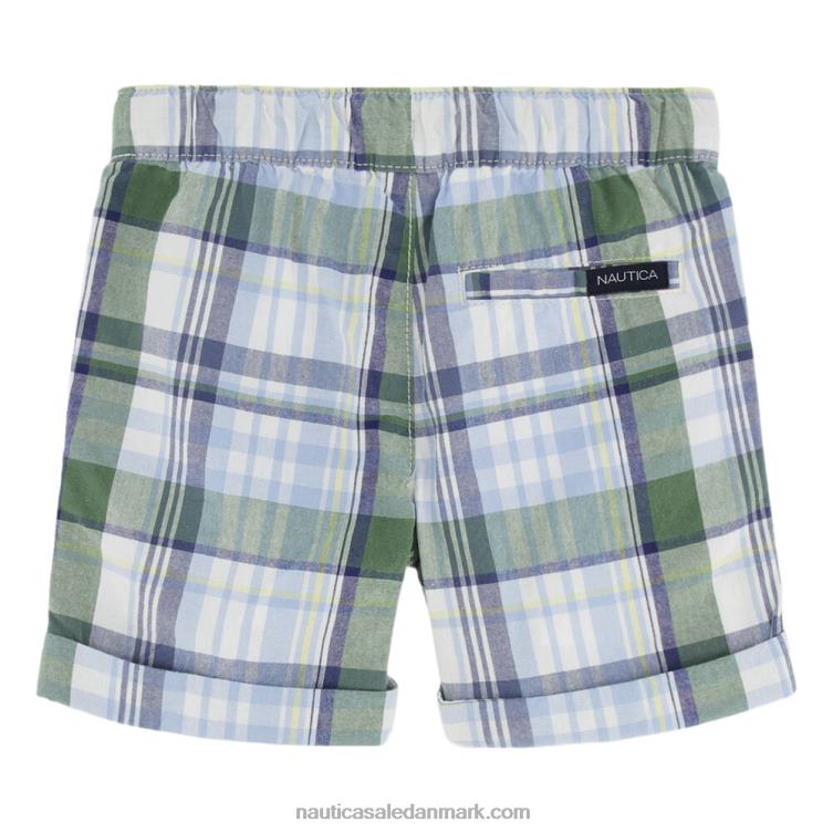 små drenges plaid pull-on short (4-7) lys oliven Nautica PZ4T1088