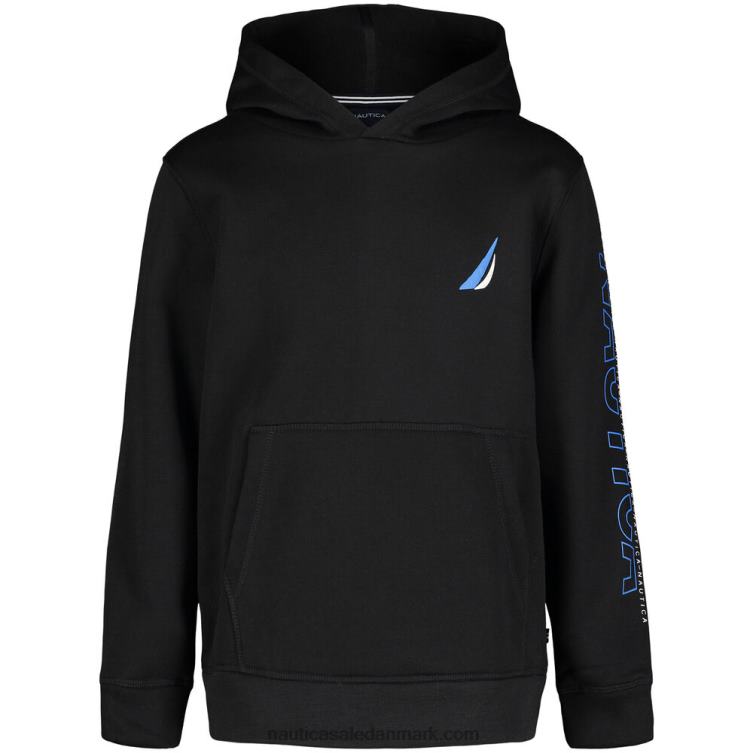 hættetrøje med logo-ærmer til drenge (8-20) grå lyng Nautica PZ4T1093