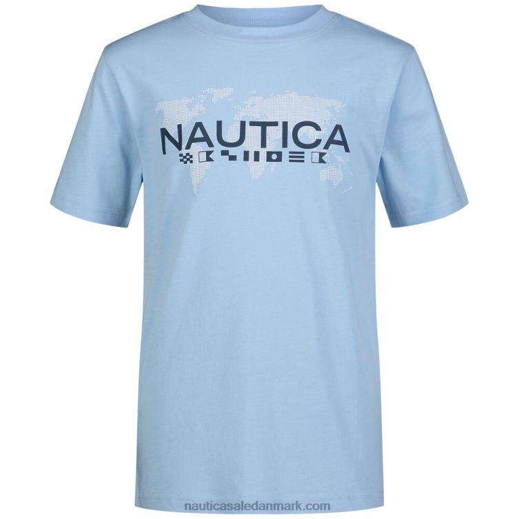 drenge multi-vinkle grafisk t-shirt (8-20) azurblå Nautica PZ4T1194