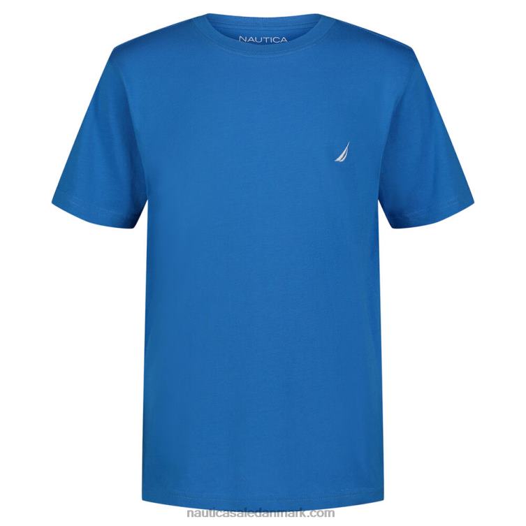 drenge t-shirt med rund hals (8-20) krom blå Nautica PZ4T1186