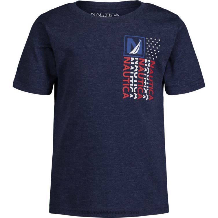 små drenges flag grafisk t-shirt (4-7) middag blå Nautica PZ4T1138