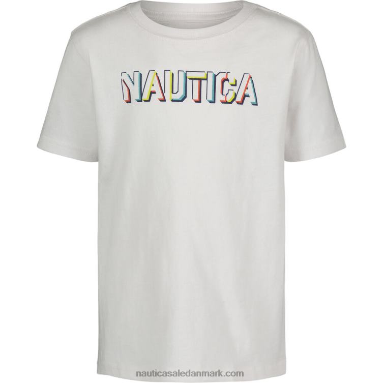 små drenges grafiske t-shirt (4-7) antik hvidvask Nautica PZ4T1101
