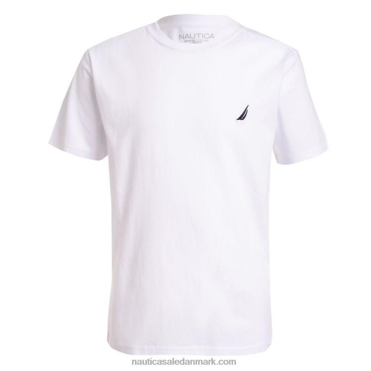 t-shirt med rund hals til små drenge (8-20) antik hvidvask Nautica PZ4T1066