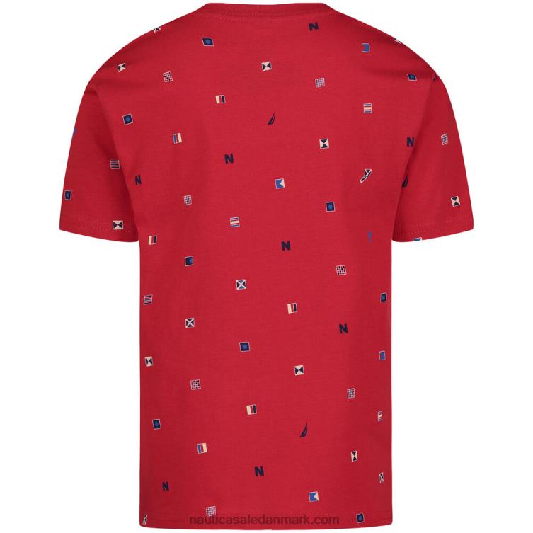 t-shirt med signalkode til små drenge (2t-4t) melonbær Nautica PZ4T1213