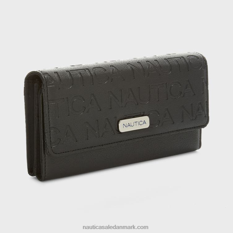 pengemanager kontinental pung sort Nautica PZ4T848 Kvinder