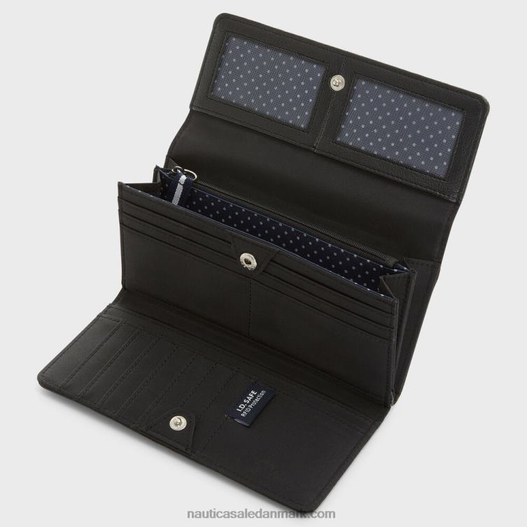 pengemanager kontinental pung sort Nautica PZ4T848 Kvinder