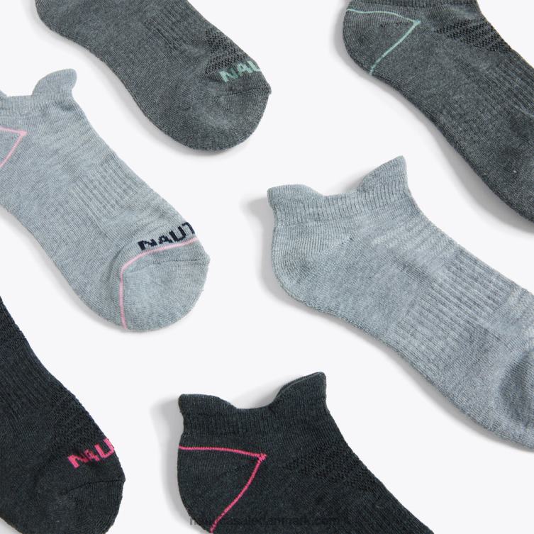 atletic tab low cut sokker 6-pack multi Nautica PZ4T909 Kvinder