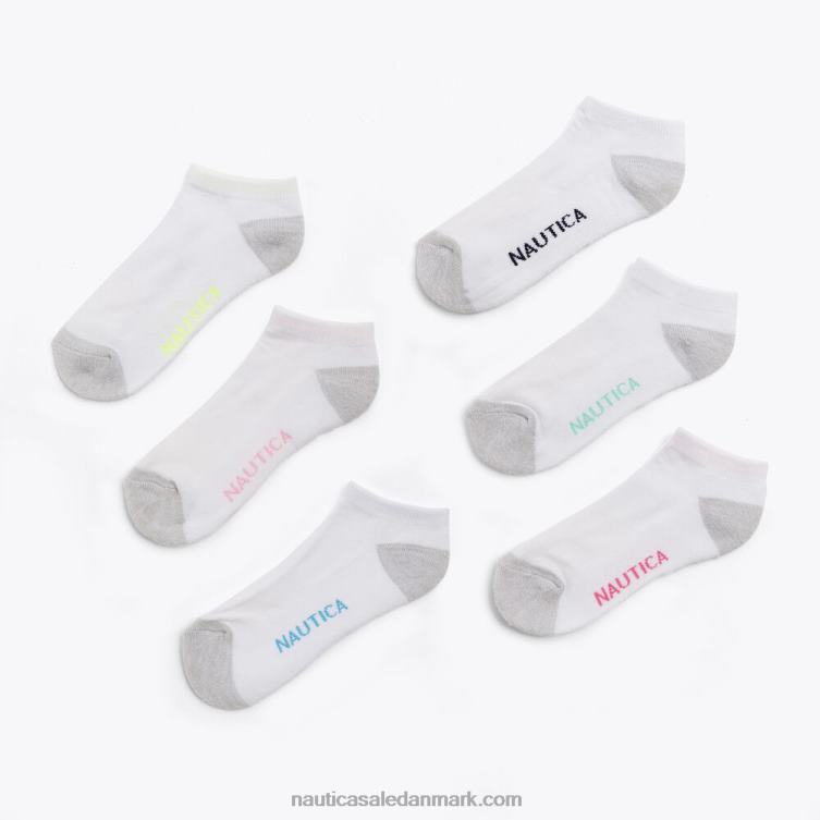 atletiske lavskårne sokker 6-pak multi Nautica PZ4T797 Kvinder