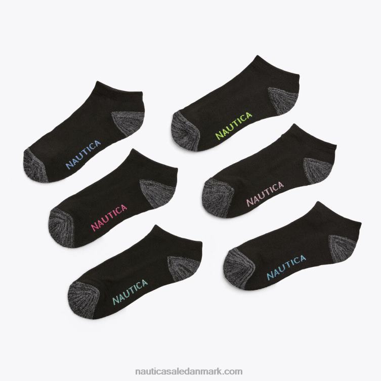 atletiske lavskårne sokker 6-pak multi Nautica PZ4T815 Kvinder