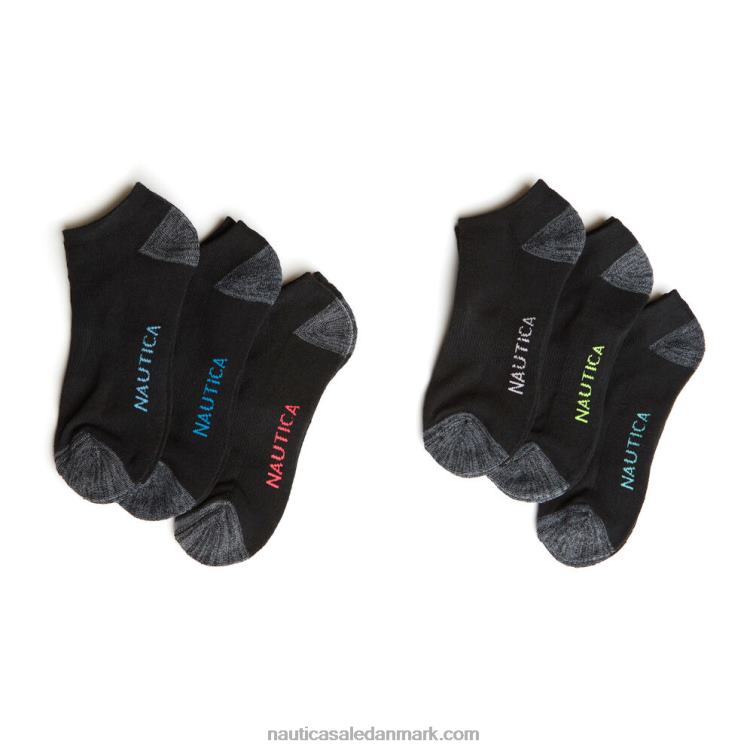 atletiske lavskårne sokker 6-pak multi Nautica PZ4T838 Kvinder