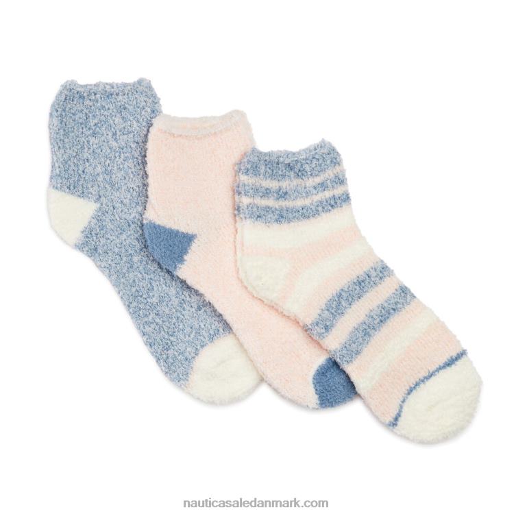 fuzzy mid-crew sokker 3-pak multi Nautica PZ4T920 Kvinder