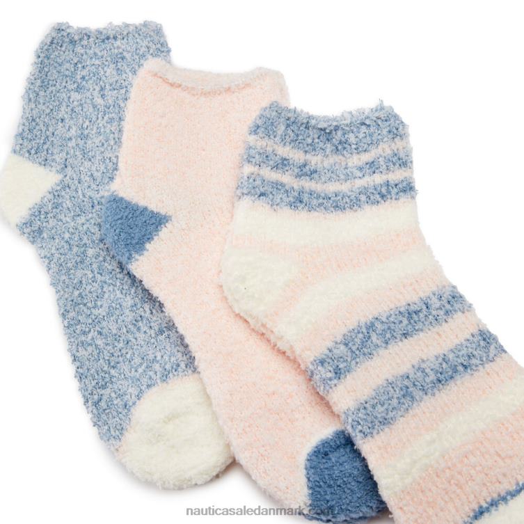 fuzzy mid-crew sokker 3-pak multi Nautica PZ4T920 Kvinder