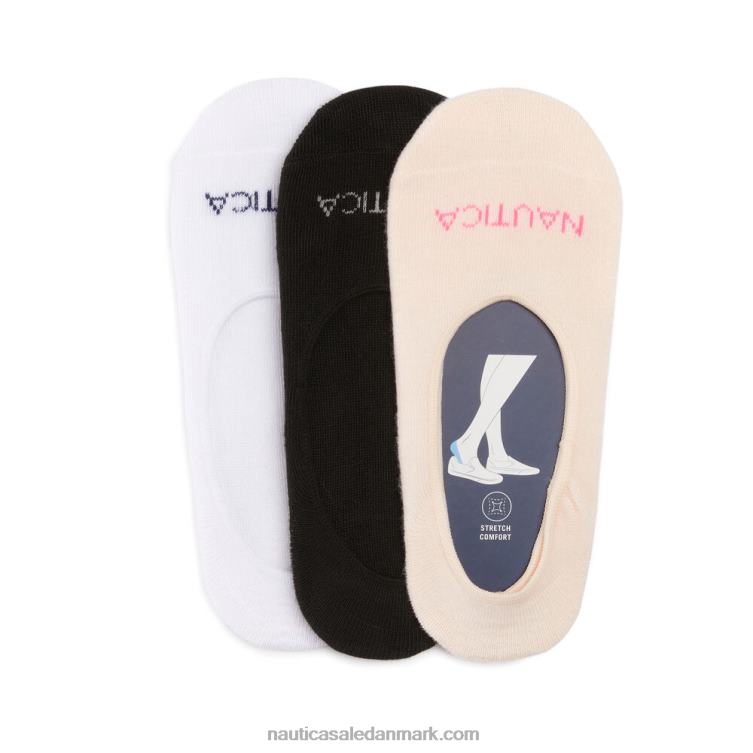 manchetforingsstrømper 3-pak multi Nautica PZ4T829 Kvinder