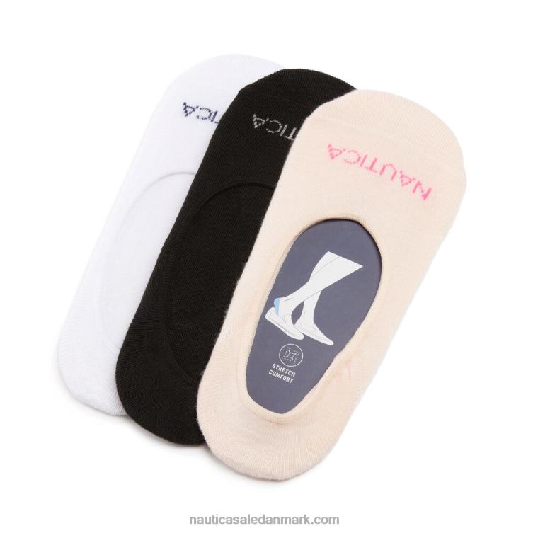 manchetforingsstrømper 3-pak multi Nautica PZ4T829 Kvinder