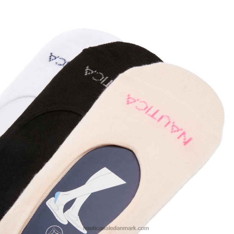 manchetforingsstrømper 3-pak multi Nautica PZ4T829 Kvinder