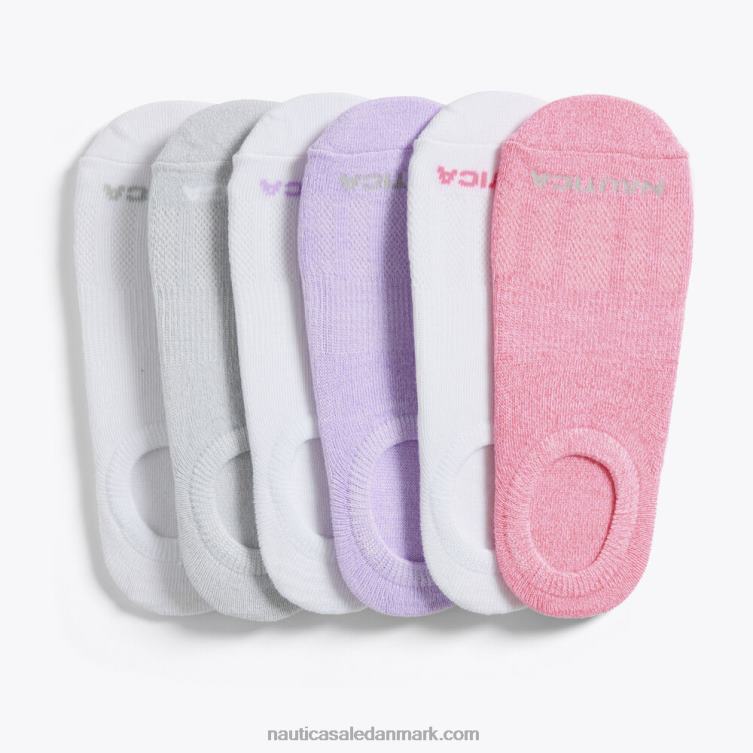 manchetforingsstrømper 6-pak multi Nautica PZ4T792 Kvinder