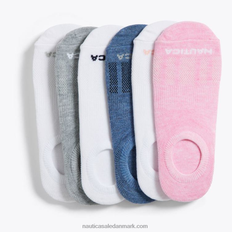 manchetforingsstrømper 6-pak multi Nautica PZ4T805 Kvinder