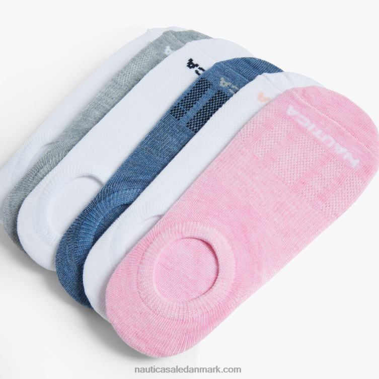 manchetforingsstrømper 6-pak multi Nautica PZ4T805 Kvinder
