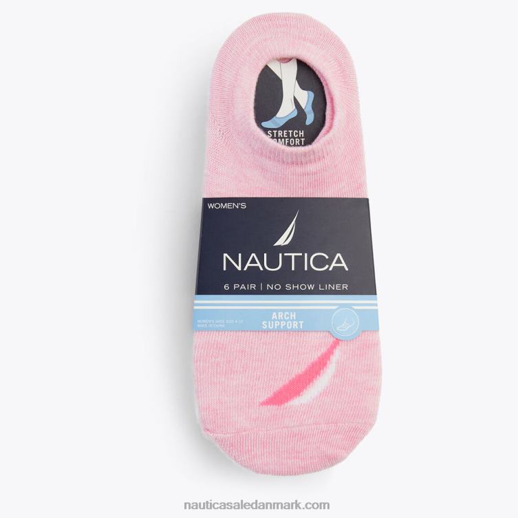 manchetforingsstrømper 6-pak multi Nautica PZ4T813 Kvinder