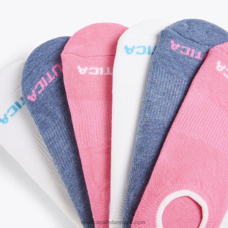 stretch liner strømper 6-pak multi Nautica PZ4T853 Kvinder