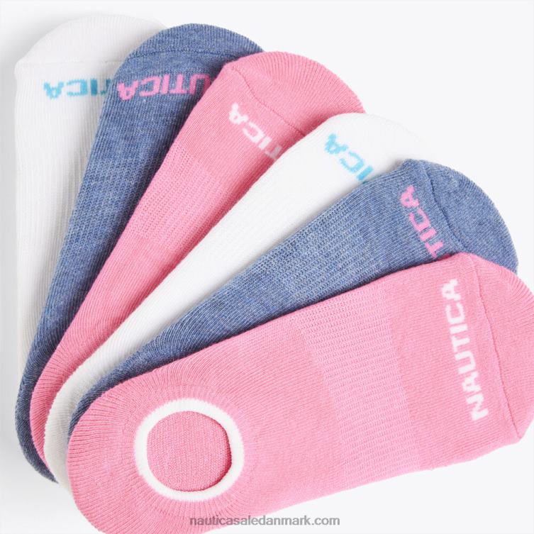 stretch liner strømper 6-pak multi Nautica PZ4T853 Kvinder
