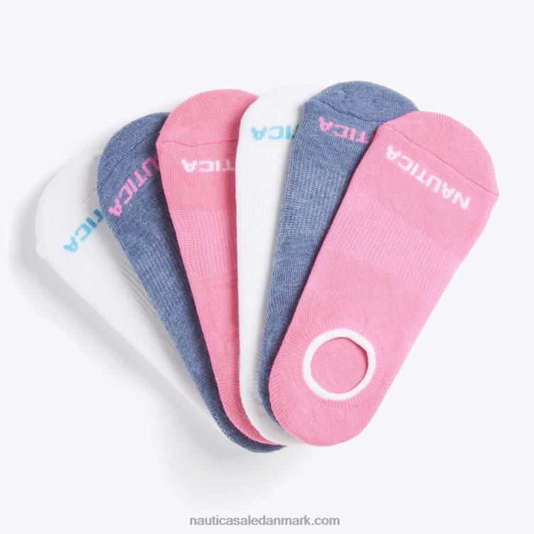 stretch liner strømper 6-pak multi Nautica PZ4T853 Kvinder