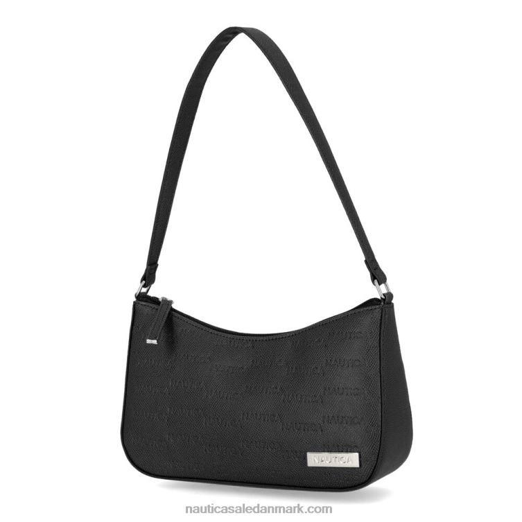 baguette skuldertaske med tryk sort Nautica PZ4T931 Kvinder