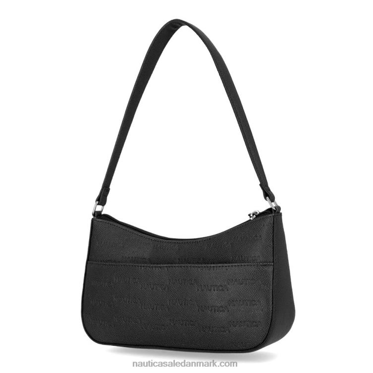 baguette skuldertaske med tryk sort Nautica PZ4T931 Kvinder