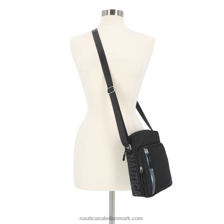 crossbody taske i nylon sort Nautica PZ4T926 Kvinder