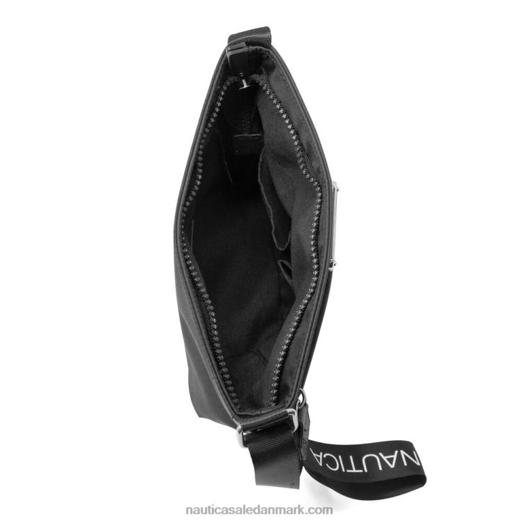 crossbody taske til dykkerlærred ægte sort Nautica PZ4T873 Kvinder
