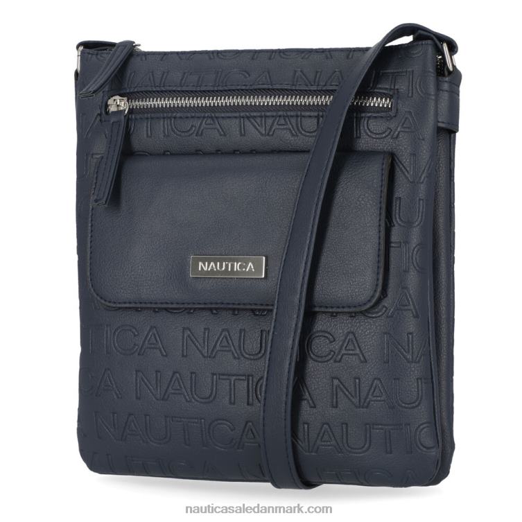 delray key largo crossbody taske arbejdstrøje blå Nautica PZ4T871 Kvinder