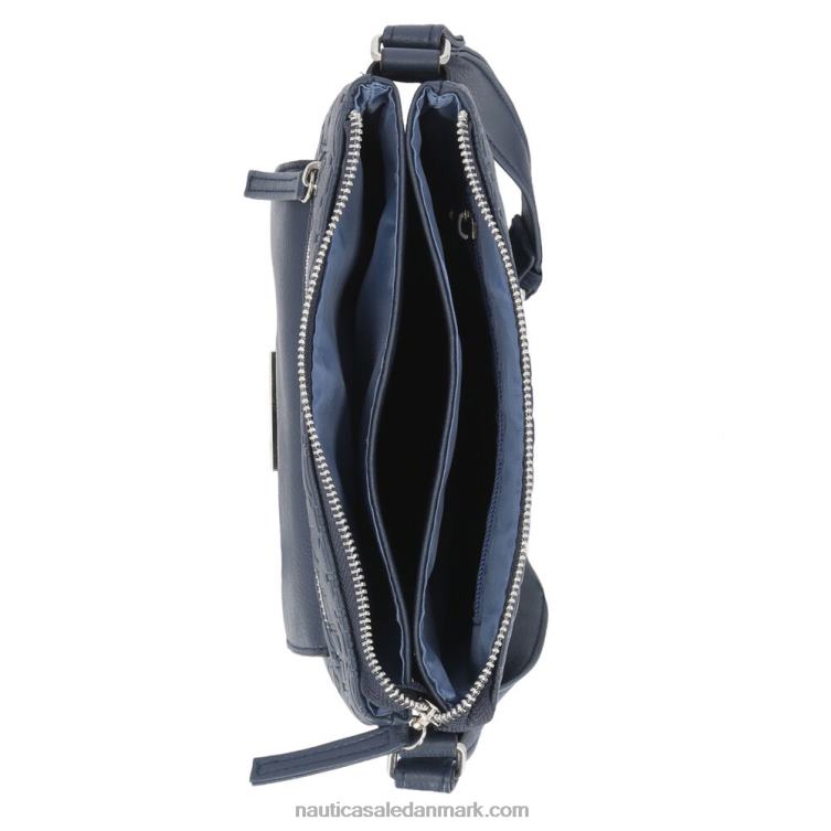 delray key largo crossbody taske arbejdstrøje blå Nautica PZ4T871 Kvinder