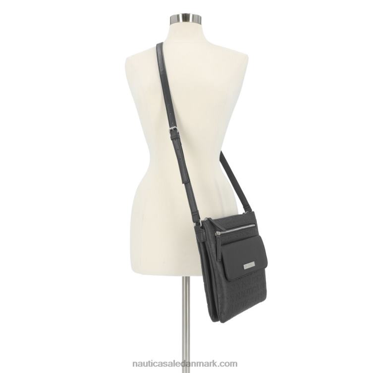 delray key largo crossbody taske sort Nautica PZ4T855 Kvinder