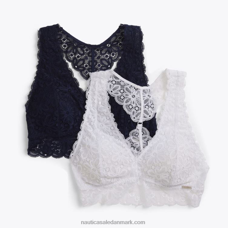 blonde racerback bralette 2-pak antik hvidvask Nautica PZ4T973 Kvinder