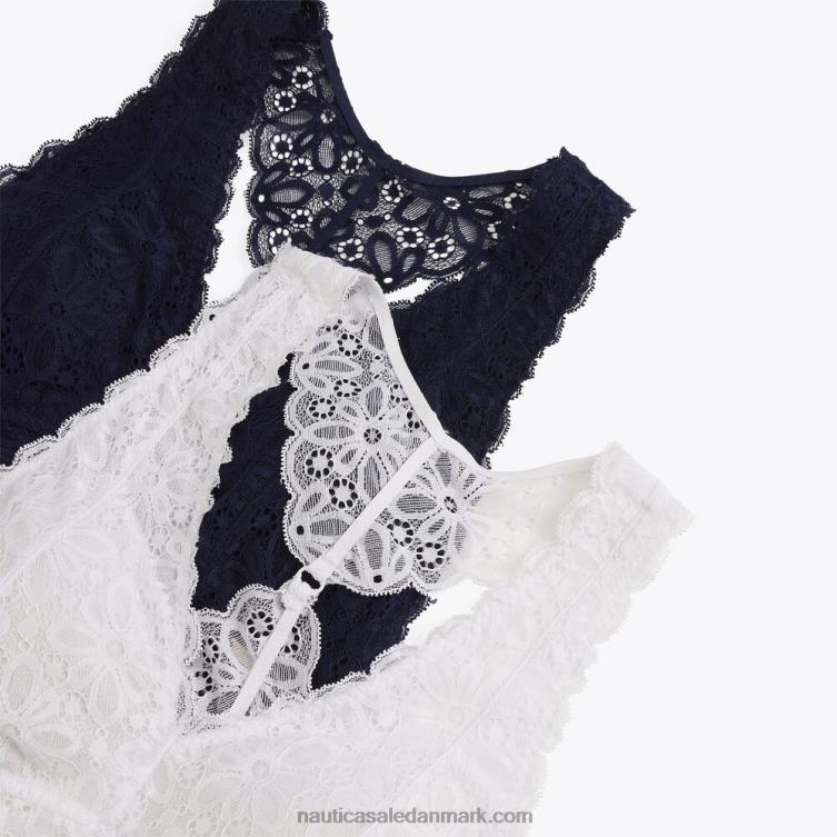 blonde racerback bralette 2-pak antik hvidvask Nautica PZ4T973 Kvinder