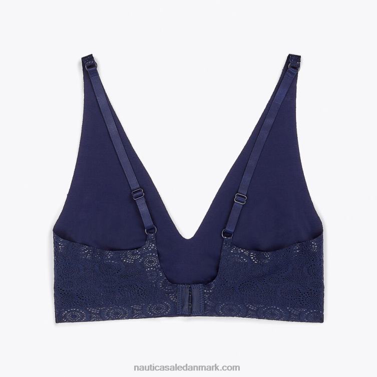 blonder laserskåret logo lounge bh 2-pak arbejdstrøje blå Nautica PZ4T1035 Kvinder
