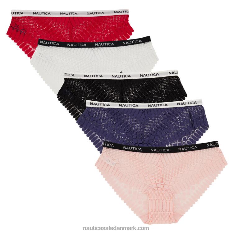 jacquard blonde hipster trusser 5-pak sort Nautica PZ4T845 Kvinder