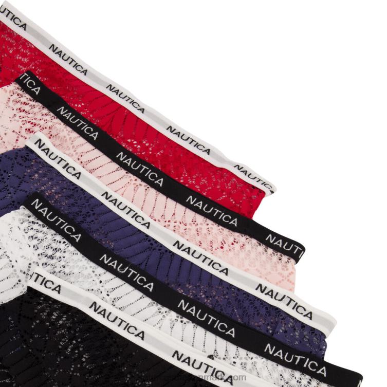 jacquard blonde hipster trusser 5-pak sort Nautica PZ4T845 Kvinder