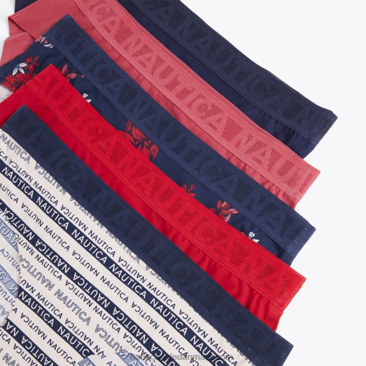 laserskåret nylon trusse 5-pak arbejdstrøje blå Nautica PZ4T1007 Kvinder