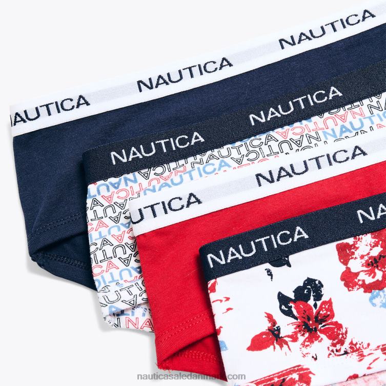 logo hipster trusser 5-pak antik hvidvask Nautica PZ4T794 Kvinder