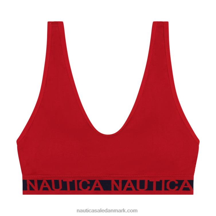 sømløs logo bh 3-pak arbejdstrøje blå Nautica PZ4T824 Kvinder