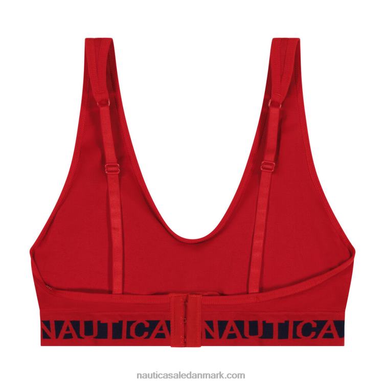 sømløs logo bh 3-pak arbejdstrøje blå Nautica PZ4T824 Kvinder