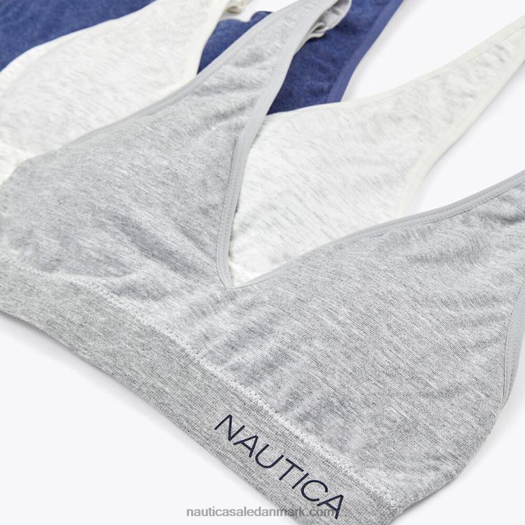 sømløs logo bh 3-pak engel blå Nautica PZ4T1004 Kvinder