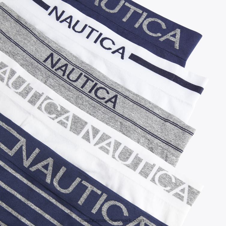 sømløs logo trusse 5-pak antik hvidvask Nautica PZ4T1040 Kvinder