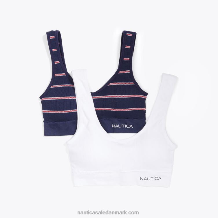 sømløse logo bh'er 2-pak arbejdstrøje blå Nautica PZ4T860 Kvinder